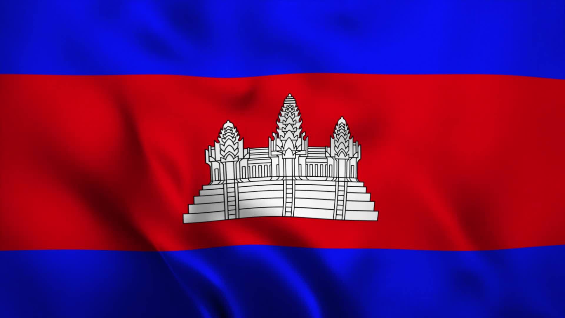 animation video flag independen day of cambodia 8669422 Stock Video at ...