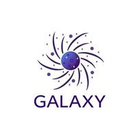 Illustration vector graphic of template logo galaxy planet concept