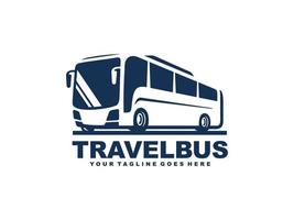 Bus logo vector. Travel bus logo vector