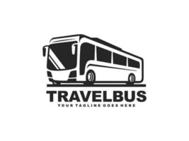 Bus logo vector. Travel bus logo vector