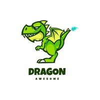 Illustration vector graphic of Dragon, good for logo design