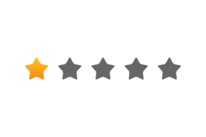 5 star rating review, star png transparent