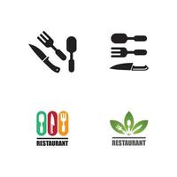 Fork, knife and spoon icon design vector