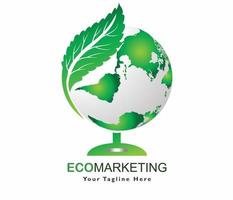 eco marketing logo go green logo environment friendly logo vector