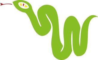 cartoon doodle of a garden snake vector