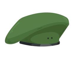 green military beret vector