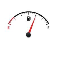 fuel gauge meter . Vector