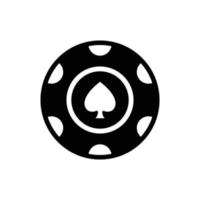 poker chip icon vector desgin template