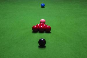 Snooker ball on the table photo