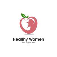 Women Health Logo Design Vector Template