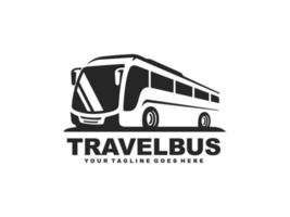 Bus logo vector. Travel bus logo vector