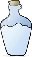 freehand drawn cartoon water bottle vector