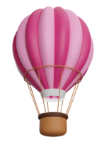 3D Rendering Colourful Hot Air Balloon png