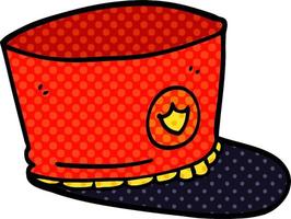 cartoon doodle official hat vector