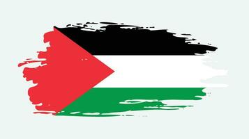 Palestine grunge texture flag vector