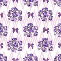 Seamless Lavender flowers background. Botanical illustration. vector