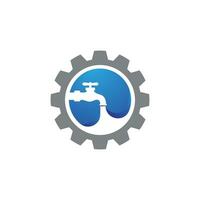 plumbing logo Vector icon design illustration