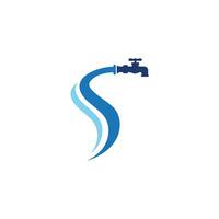 plumbing logo Vector icon design illustration