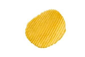 potato chip isolated on white background photo