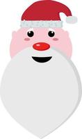 Santa Claus, illustration, vector on white background.