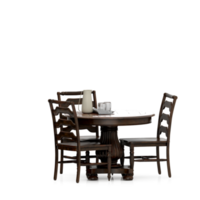 Isometric Table set front 3D render png