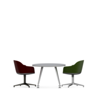 Isometric Table set front 3D render png