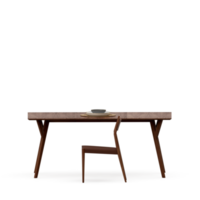 Isometric Table set front 3D render png