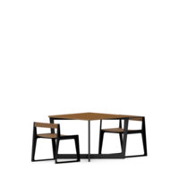 Isometric Table set front 3D render png