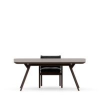 Isometric Table set front 3D render png