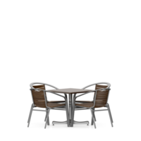 Isometric Table set front 3D render png