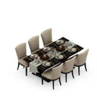 Isometric Table 3D render png