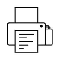 illustration icon of printer photocopier.EPS 10 vector