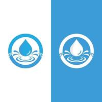 Water drop logo template vector