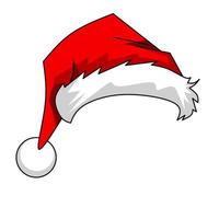 santa hat icon design, red hat santa with elegant concept vector