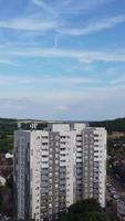 High Angle View of British Residential Homes at Luton Town of England UK video