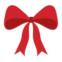 red bow christmas hand drawn vector