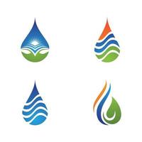 water drop Logo Template vector