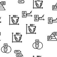 Data Analysis Diagram Vector Seamless Pattern