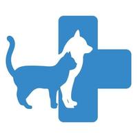 Illustration of the logo of a veterinary clinic. vector