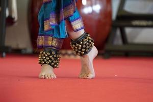 India traditional dance foot detail photo