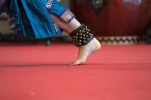 India traditional dance foot detail photo