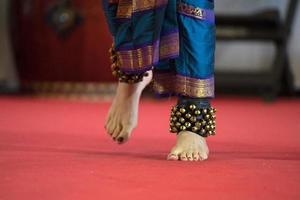 India traditional dance foot detail photo