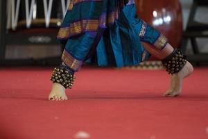 India traditional dance foot detail photo