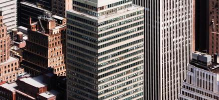 New York cityscape birds eye view photo