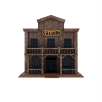 3d Wild west saloon building png