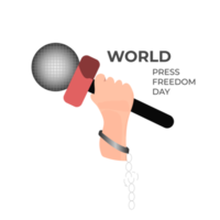 World press freedom day may 3rd  and text simple design png