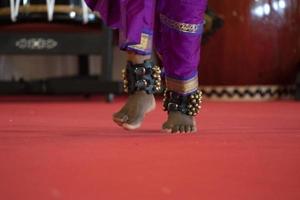 India traditional dance foot detail photo