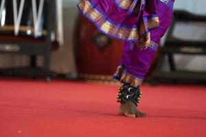 India traditional dance foot detail photo