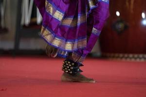 India traditional dance foot detail photo