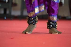 India traditional dance foot detail photo